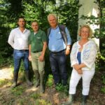 Visite de forêt avec Mme Marie-Laurence Roy