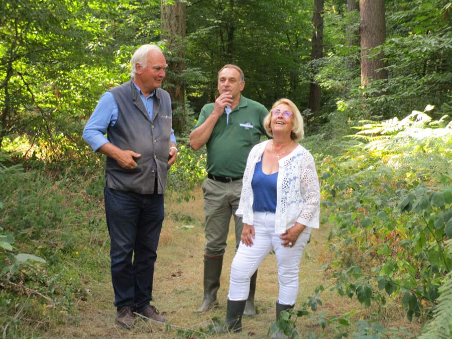 Visite de forêt avec Mme Marie-Laurence Roy