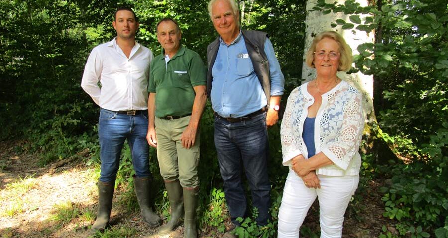 Visite de forêt avec Mme Marie-Laurence Roy
